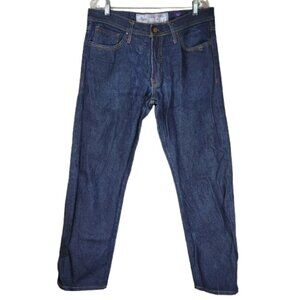 AKOO Straight Leg Jeans Size 36x33 Dark Wash Streetwear Denim